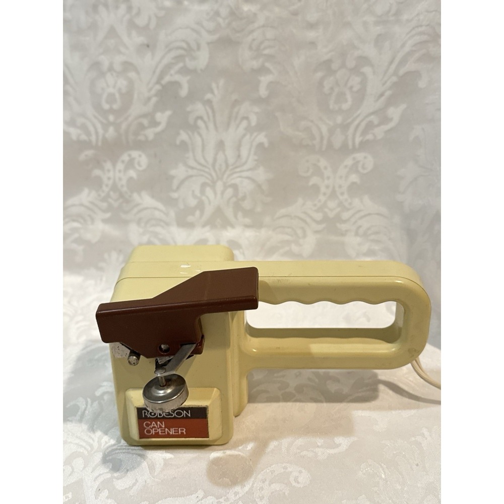 vintage Robeson The Handy One electric hand-held can opener 1970s style As Is